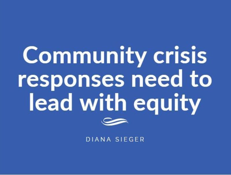 Community crisis responses need to lead with equity