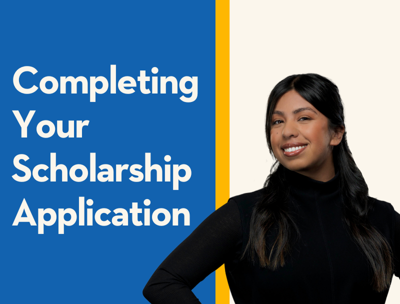 Completing your Scholarship Application