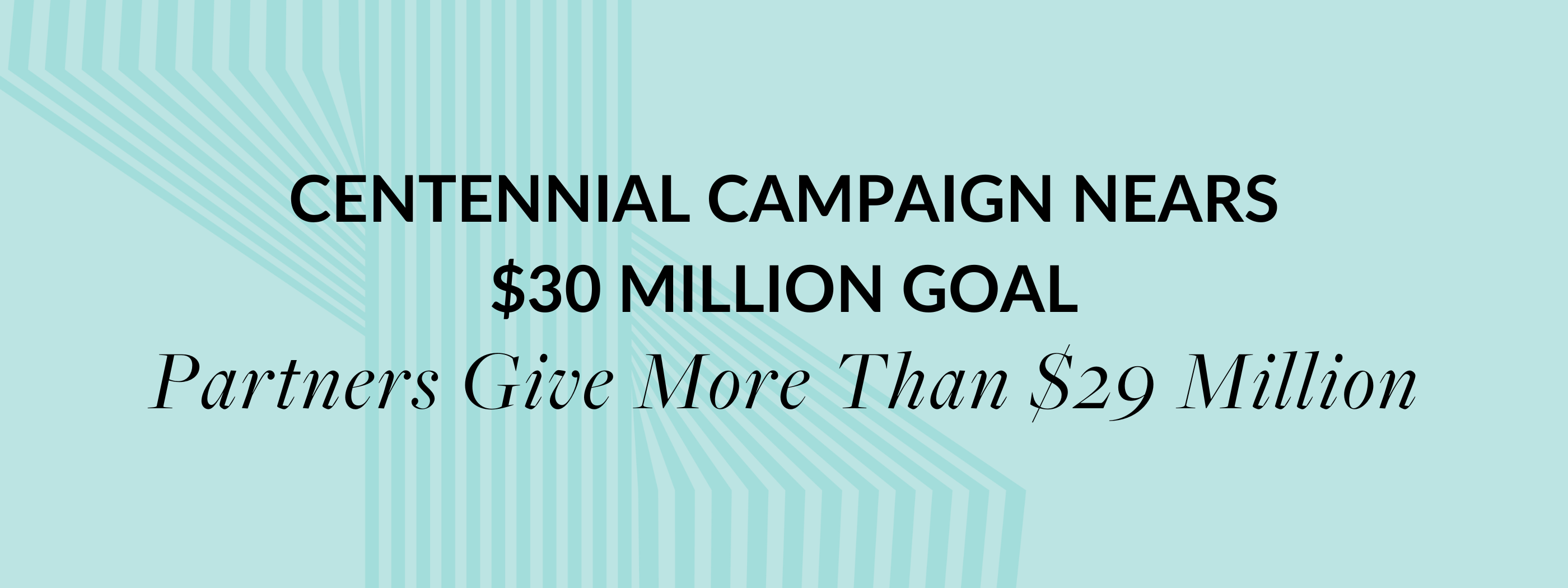 Centennial nears goal