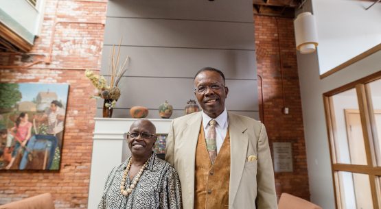 A photo of Huey and Mary Copeland